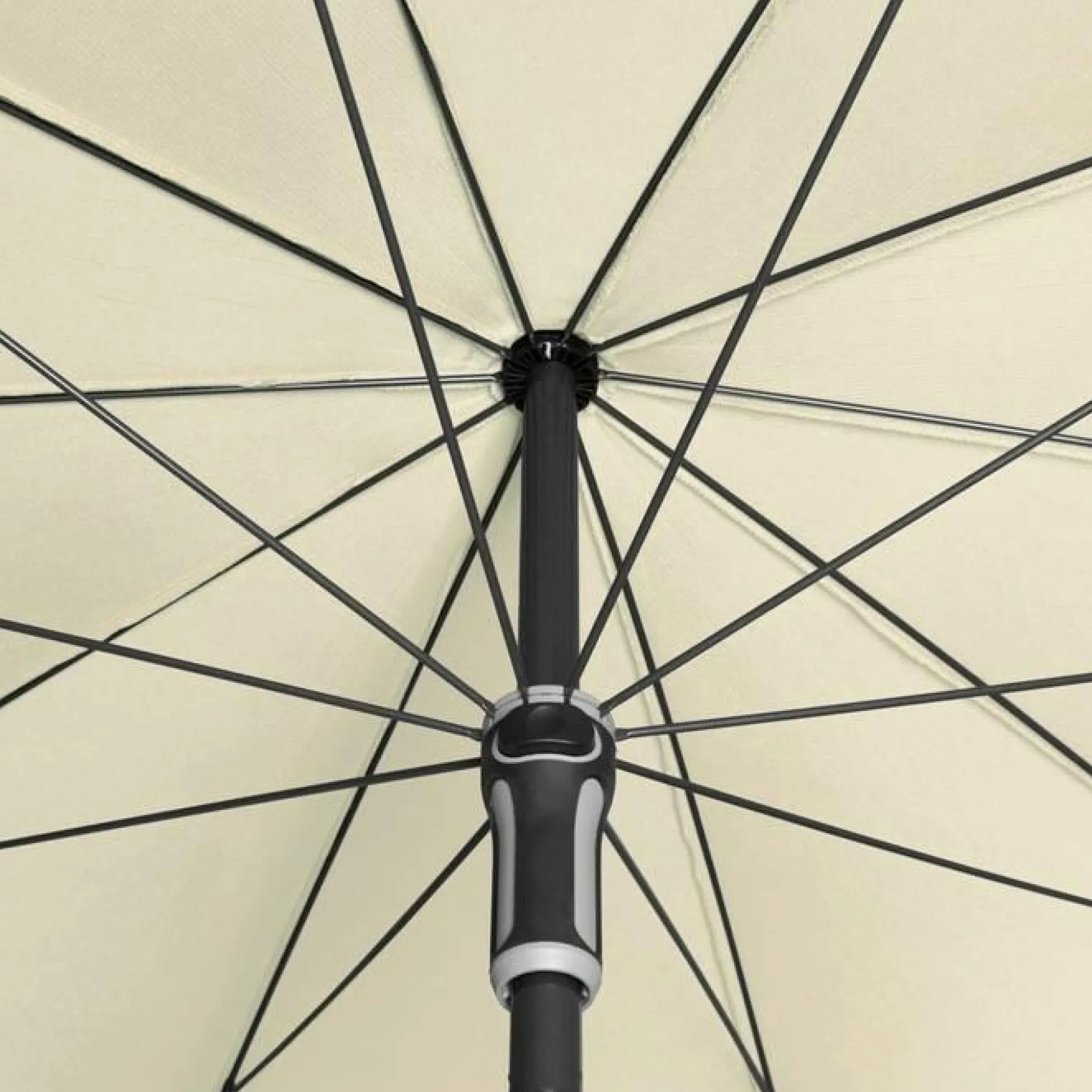 DOPPLER Parasol Rond ⌀ 250 cm Sunline en Acier - Beige Nature