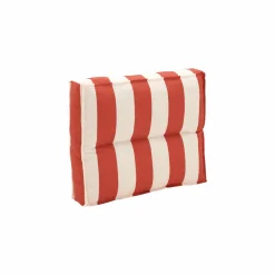 Dossier coussin palette recyclé Heva - Rayure Rouge