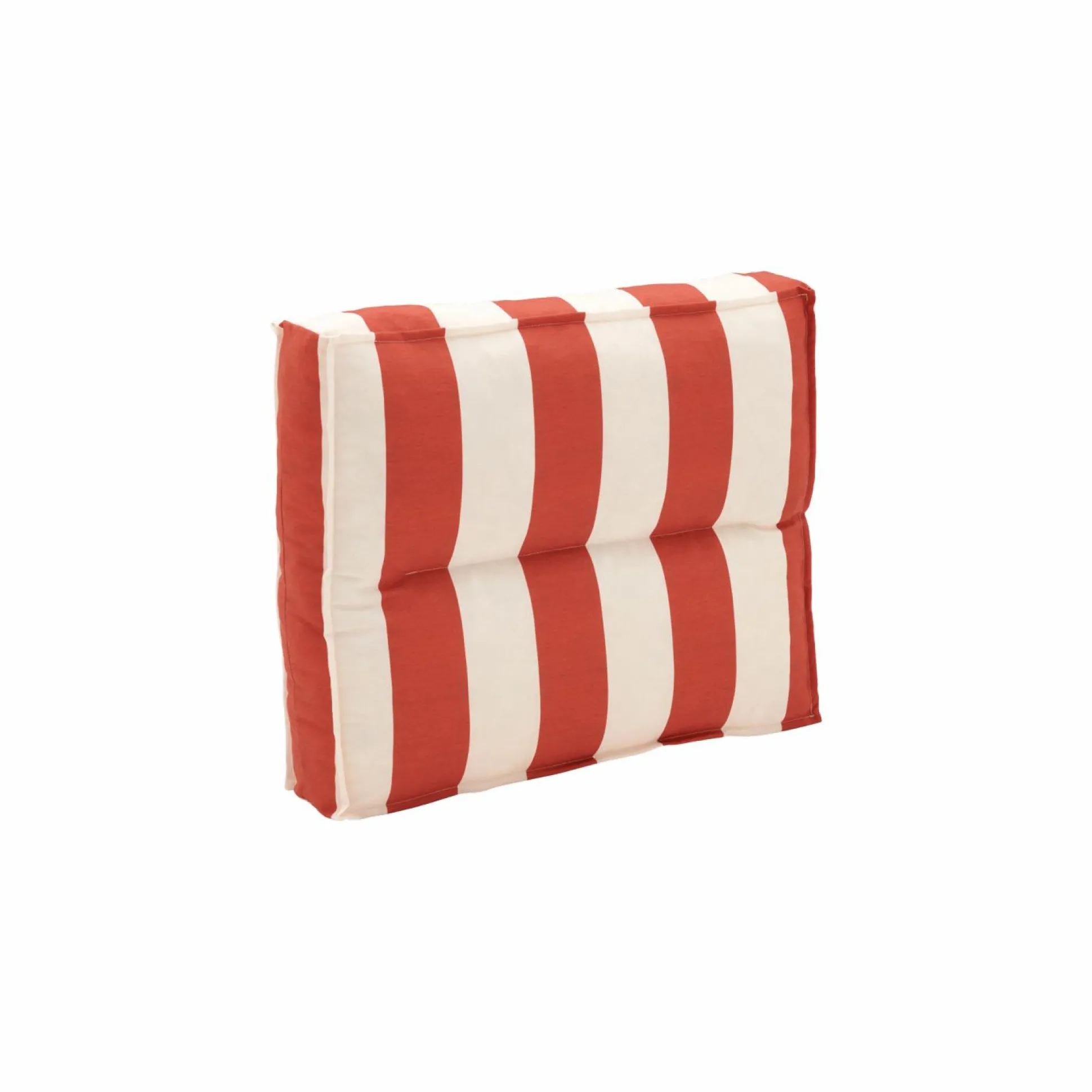 Dossier coussin palette recyclé Heva - Rayure Rouge