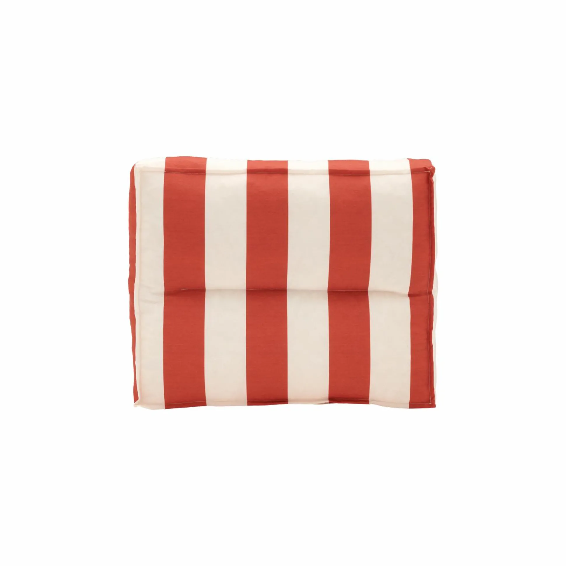 Dossier coussin palette recyclé Heva - Rayure Rouge