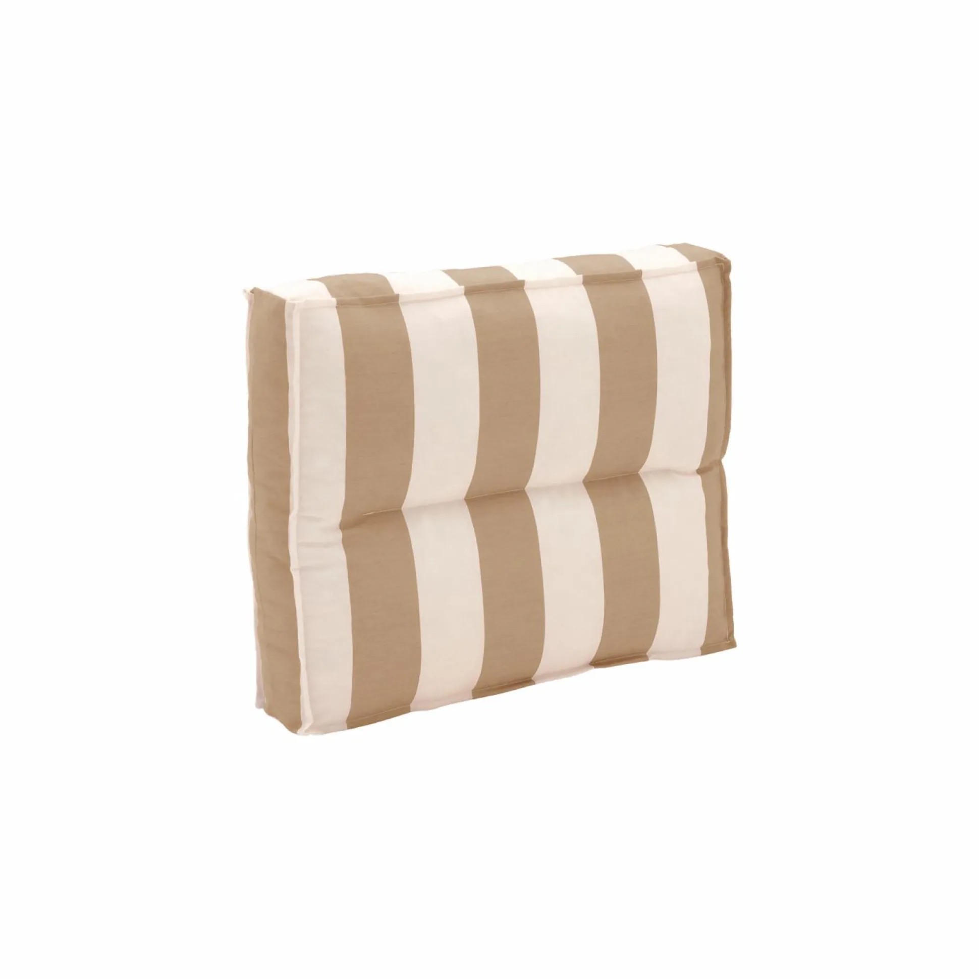 Dossier coussin palette recyclé Heva - Rayure Beige