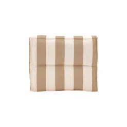 Dossier coussin palette recyclé Heva - Rayure Beige