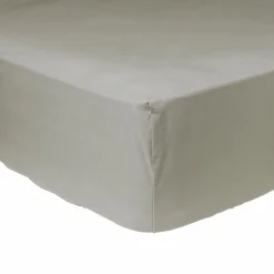 Drap housse coton bio Thaïs - Bronze - 140 x 190 cm