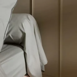 Drap housse coton bio Thaïs - Bronze - 140 x 190 cm