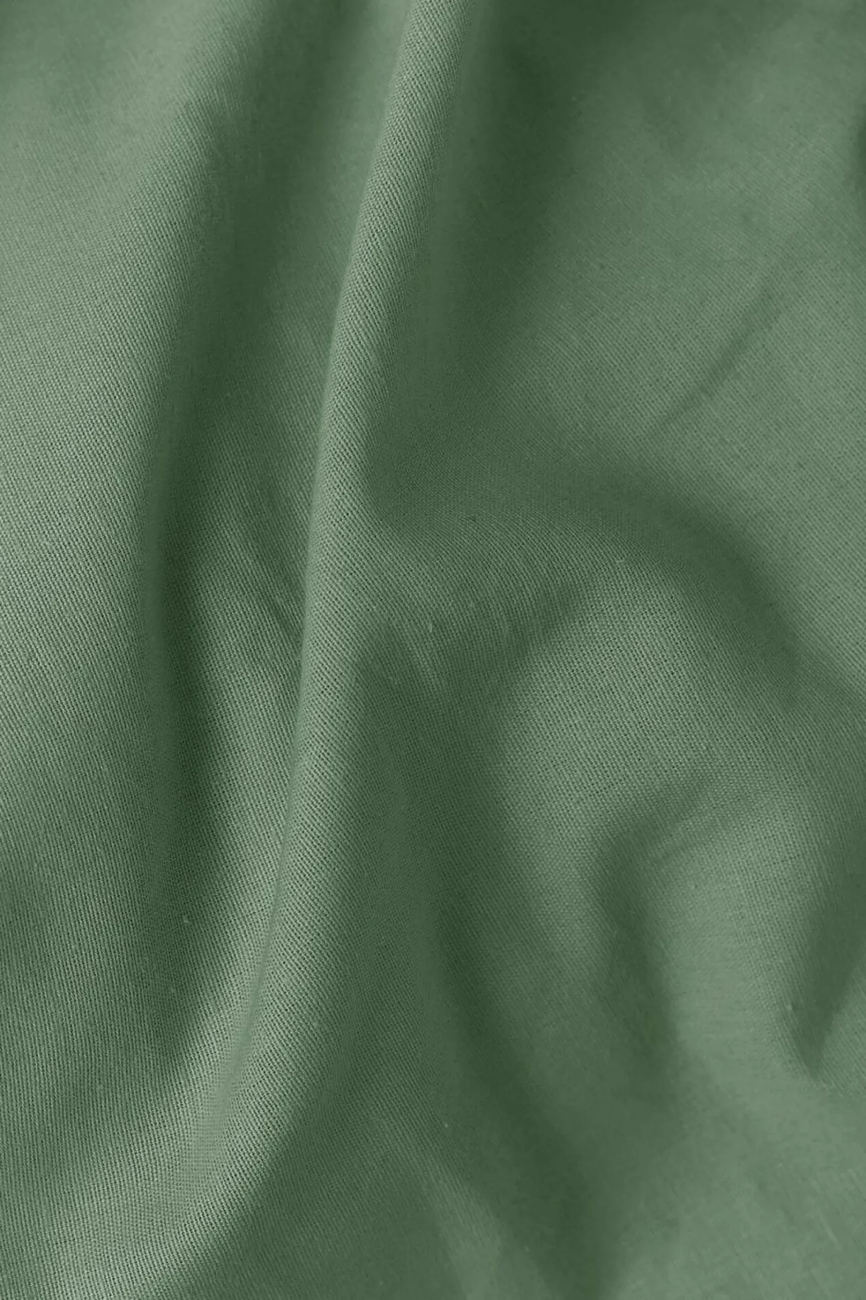 Drap housse coton lin Valentine - Vert Amande - 140 x 190 cm