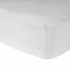 Drap housse gaze de coton bio Lou - Blanc - 140 x 190 cm