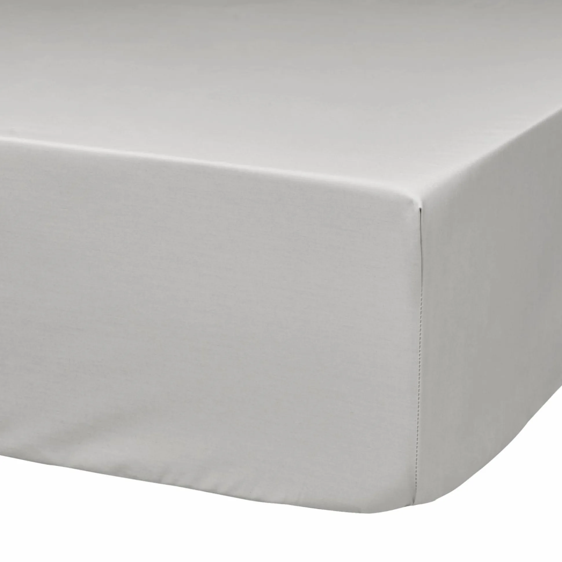 Drap housse matelas très épais percale bio Elise - Galet - 140 x 190 cm
