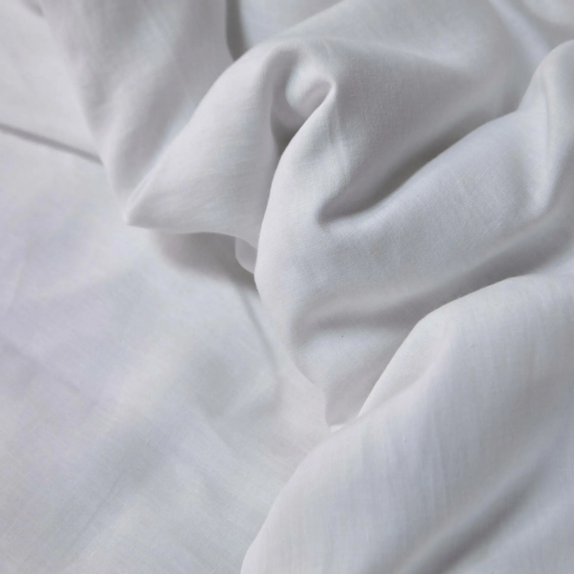 Drap lin Suzette - Blanc - 280 x 320 cm