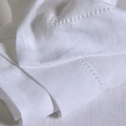 Drap lin Suzette - Blanc - 280 x 320 cm