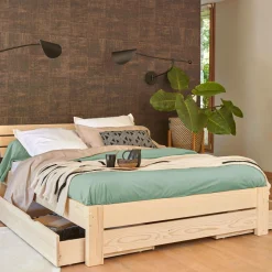 Drap percale bio Elise - Céladon - 240 x 300 cm