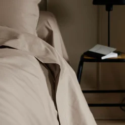 Drap plat coton bio Thaïs - Ficelle - 240 x 300 cm