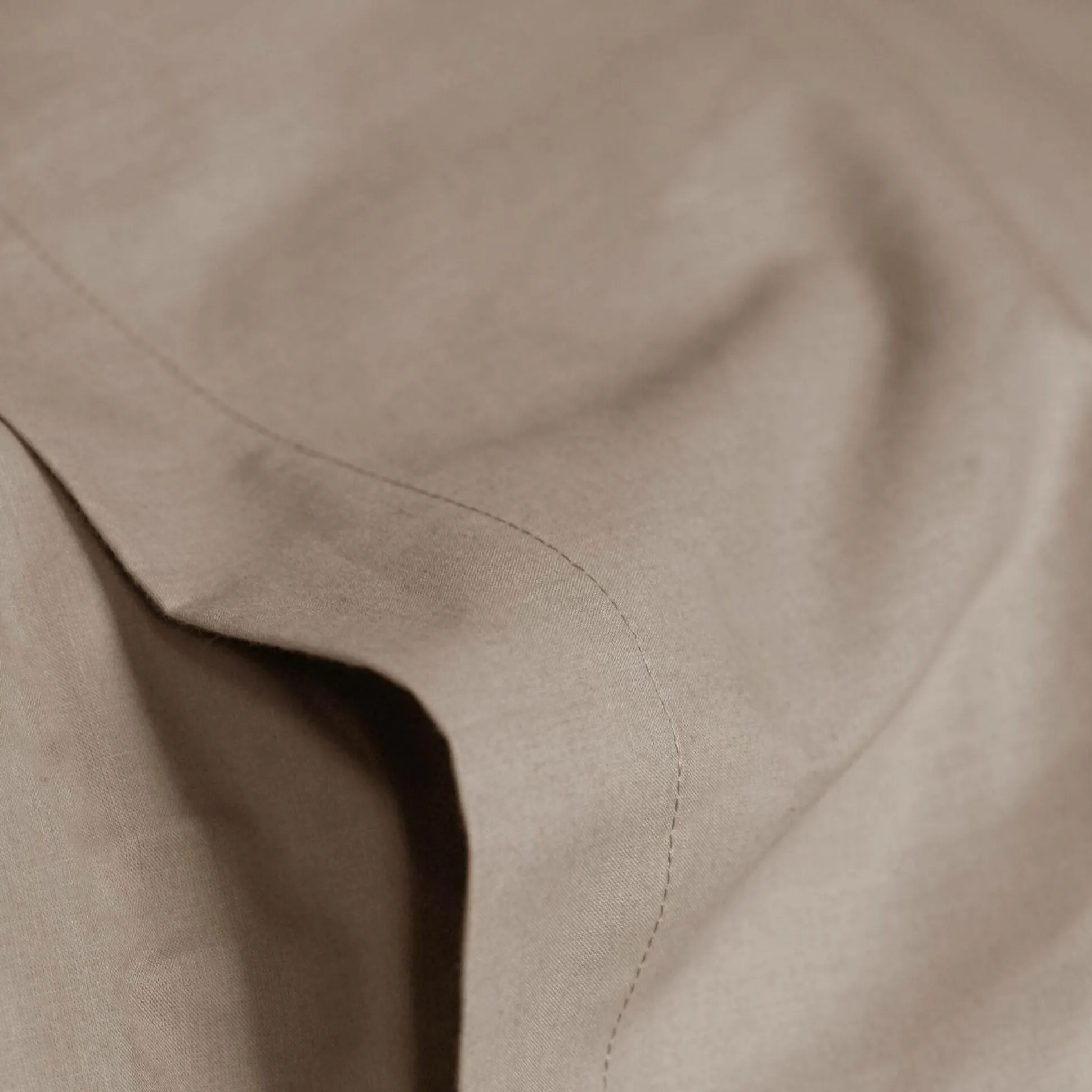 Drap plat coton bio Thaïs - Ficelle - 240 x 300 cm