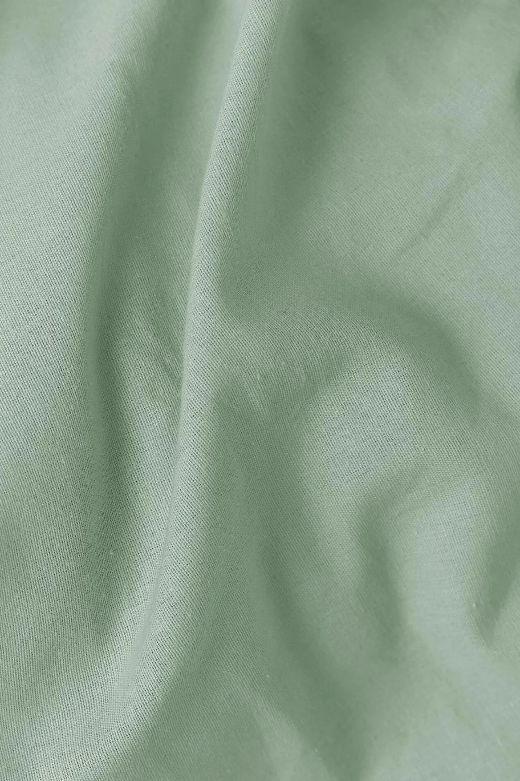 Drap plat coton lin Valentine - Bleu écume - 240 x 300 cm