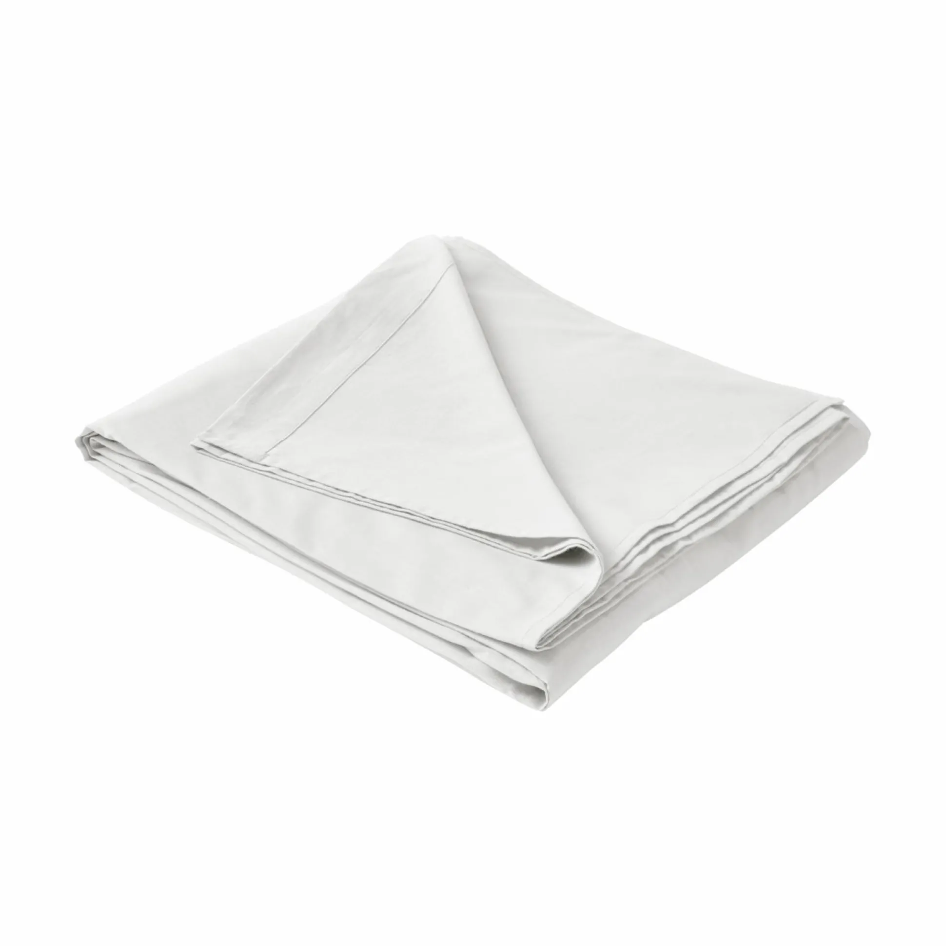 Drap plat coton lin Valentine - Blanc - 240 x 300 cm