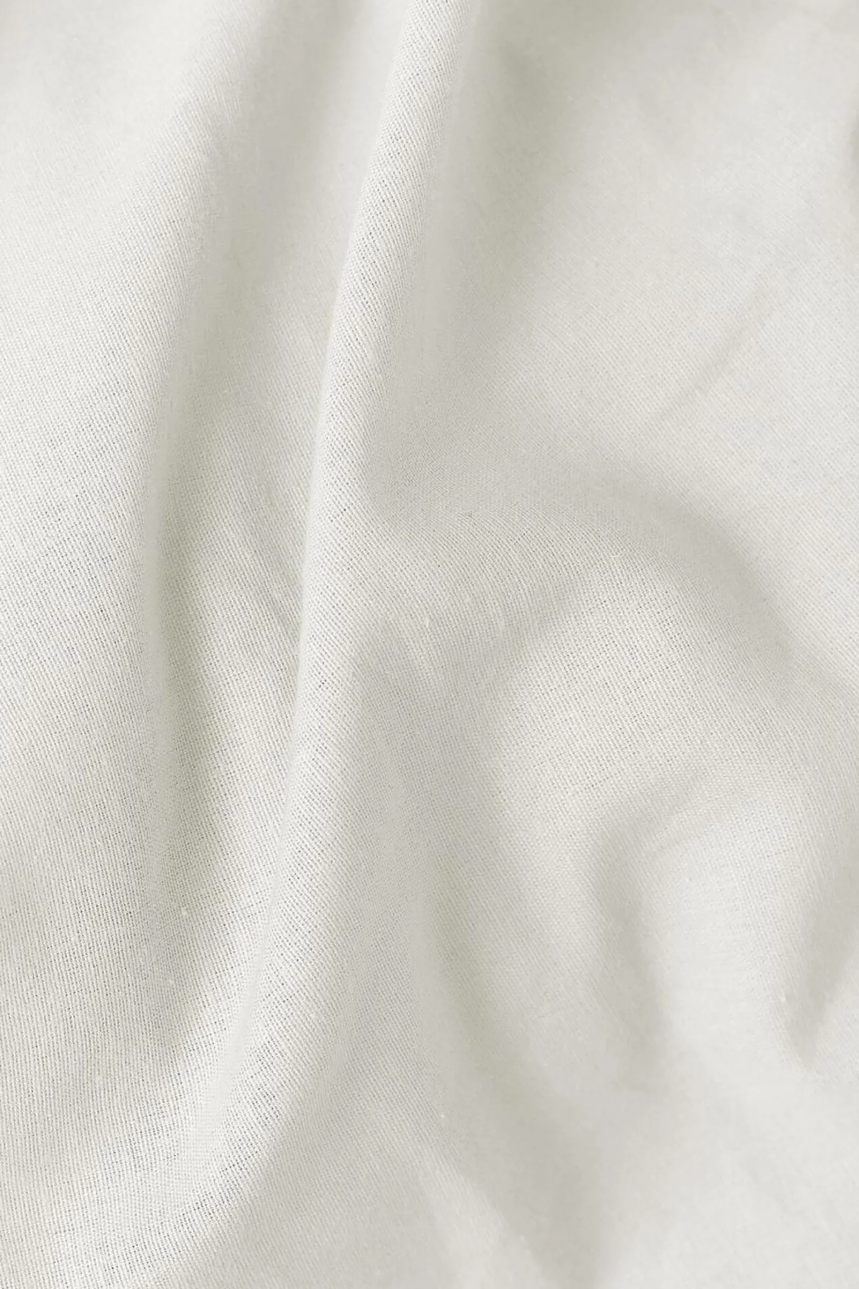 Drap plat coton lin Valentine - Blanc - 240 x 300 cm