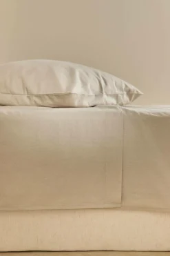 Drap plat coton lin Valentine - Lin - 270 x 300 cm