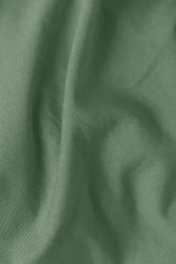 Drap plat coton lin Valentine - Vert Amande - 240 x 300 cm