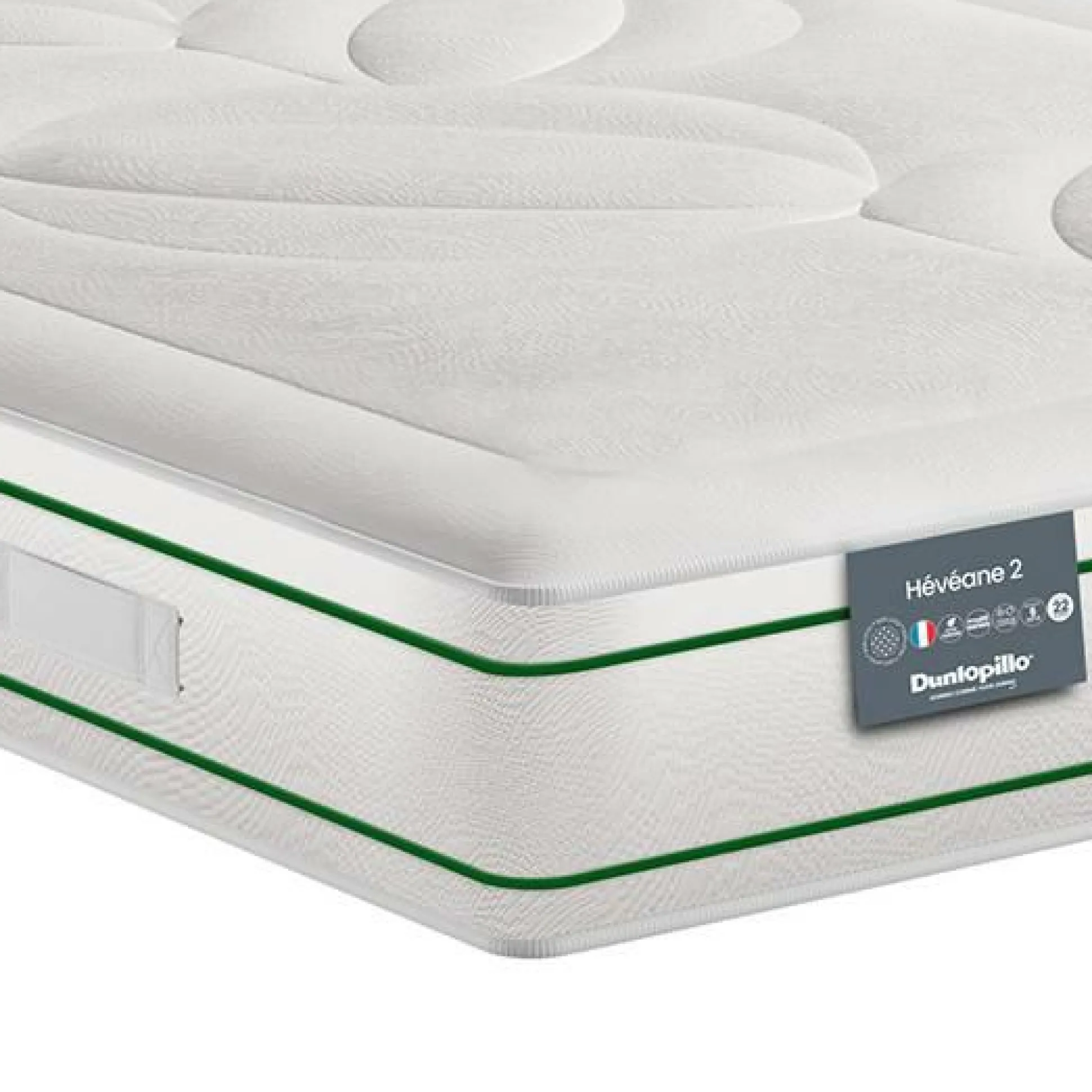 DUNLOPILLO Matelas latex d'origine naturelle 22 cm Hévéane - 120 x 190 cm