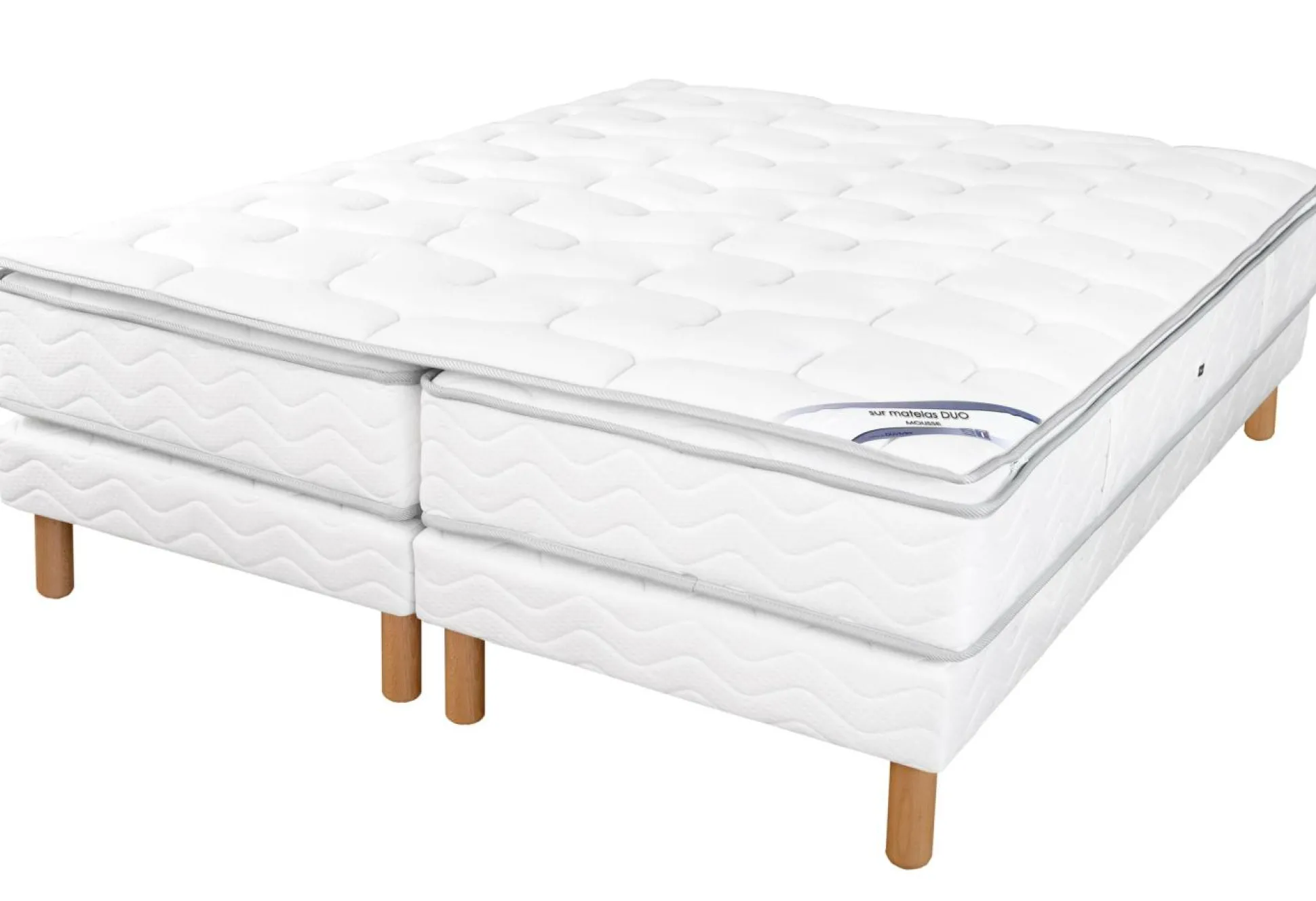 DUVIVIER Ensemble Gala Confort mousse - 2 x 70 x 190 cm