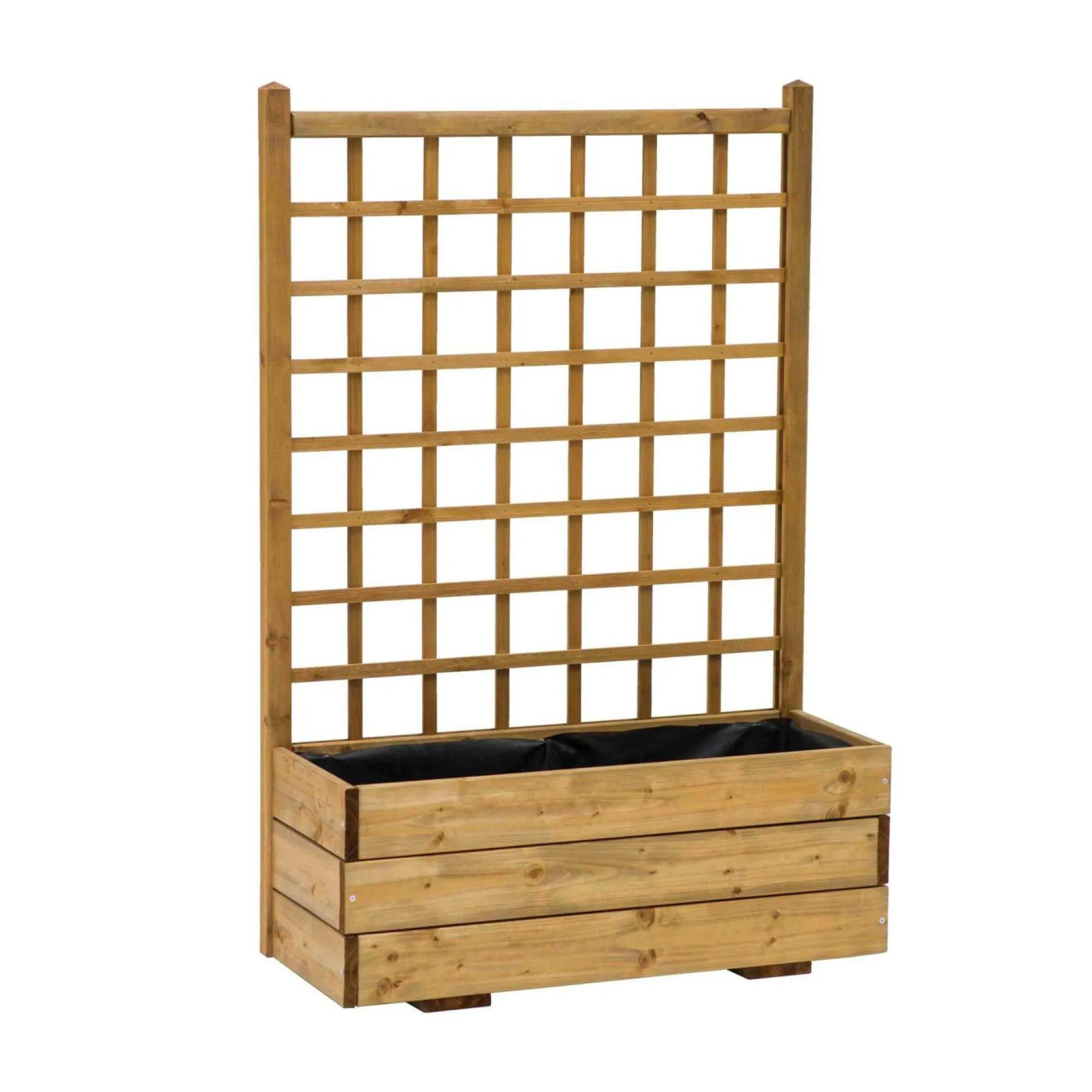 EKJU Jardinière avec Trellis en Bois Elsie