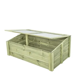 EKJU Serre à Poser 60 x 100 cm en Bois et Plexiglass