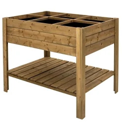 EKJU Table Potagère sur Pieds en Bois Elga