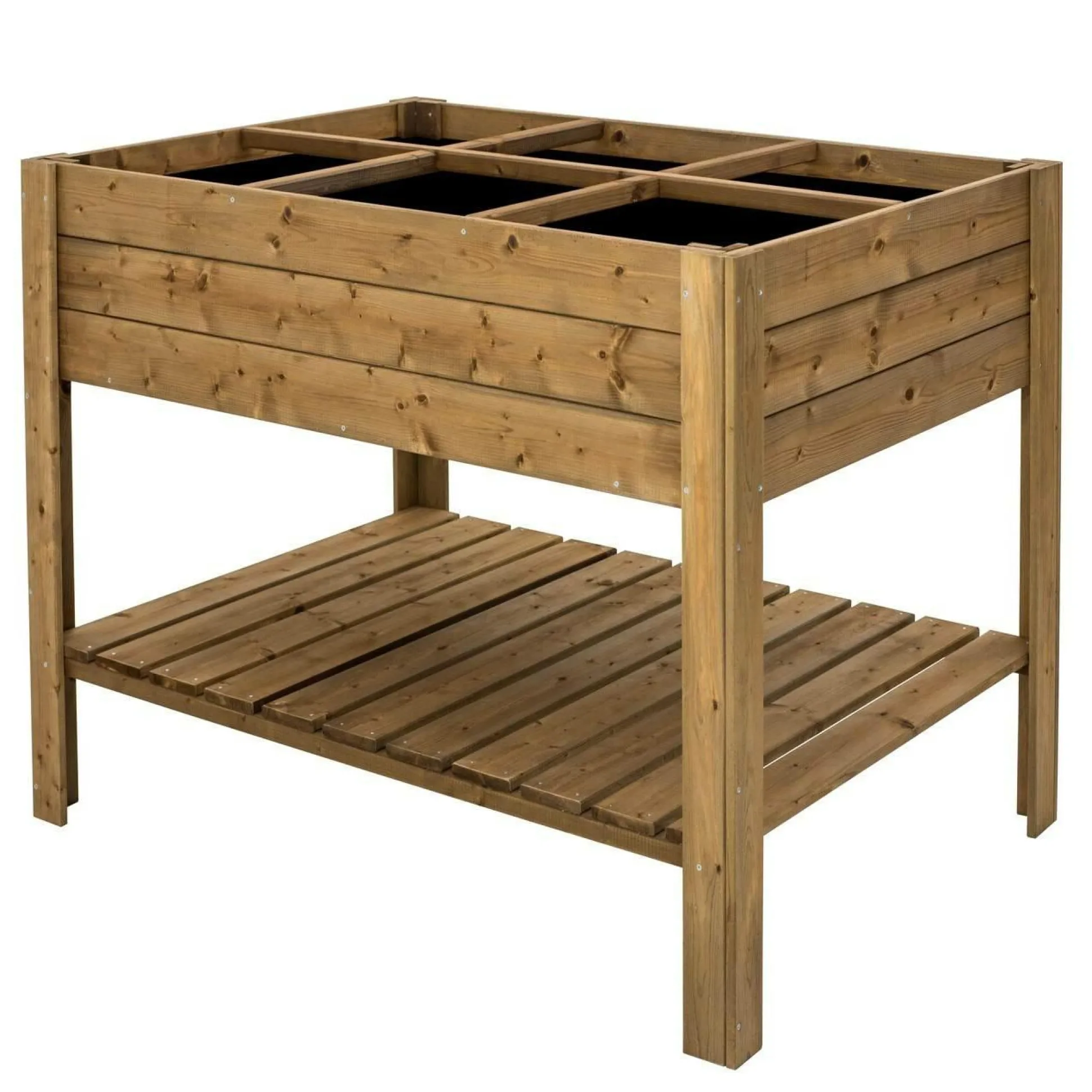 EKJU Table Potagère sur Pieds en Bois Elga