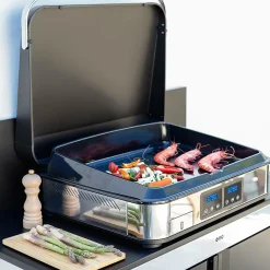 ENO Couvercle Plancha sign 65 en Acier Noir