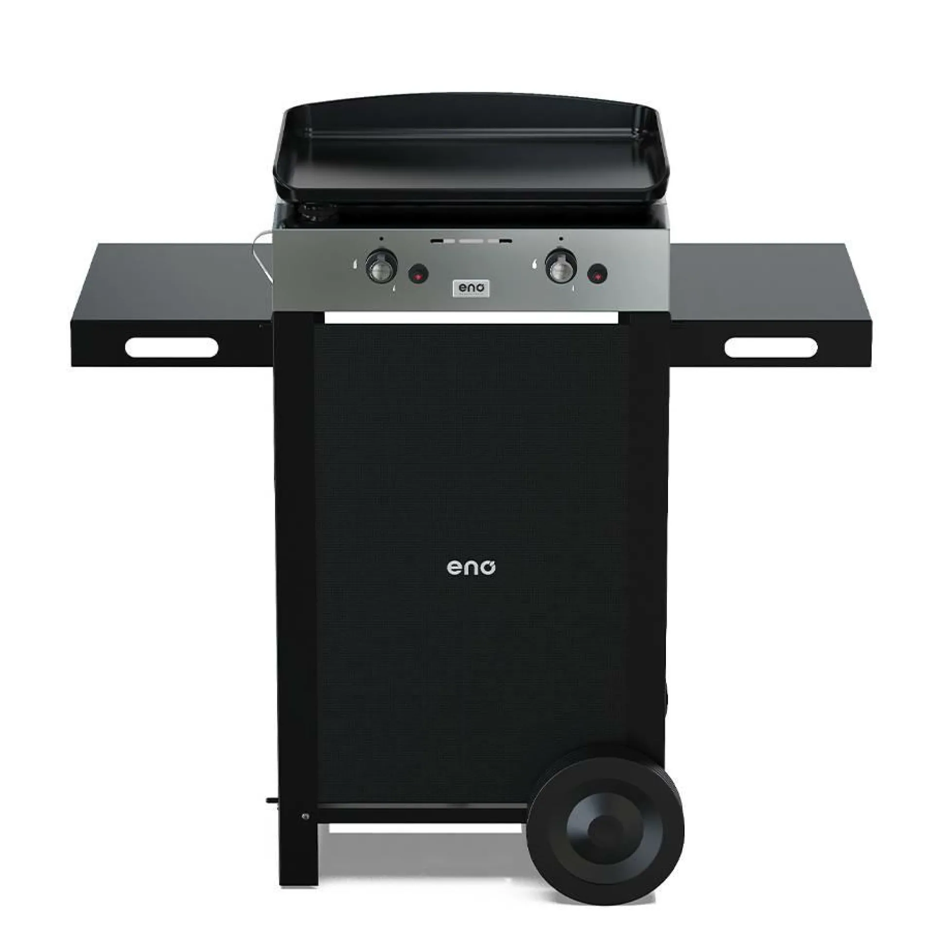 ENO Ensemble Plancha et Chariot Initial Gaz 50 en Acier Noir et Inox
