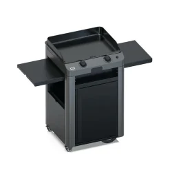 ENO Ensemble Plancha Fusion Gaz 60 et Chariot - Acier Gris