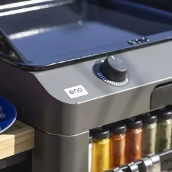 ENO Ensemble Plancha Fusion Gaz 60 et Chariot - Acier Gris