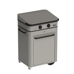 ENO Ensemble Plancha sign Gaz 65, Couvercle et Chariot - Inox