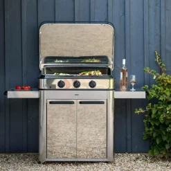 ENO Ensemble Plancha sign Gaz 80, Couvercle et Chariot - Inox