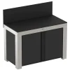 ENO Meuble de Cuisine pour Plancha 120 x 60 cm Félix en Inox