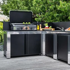 ENO Meuble de Cuisine pour Plancha 120 x 60 cm Félix en Inox