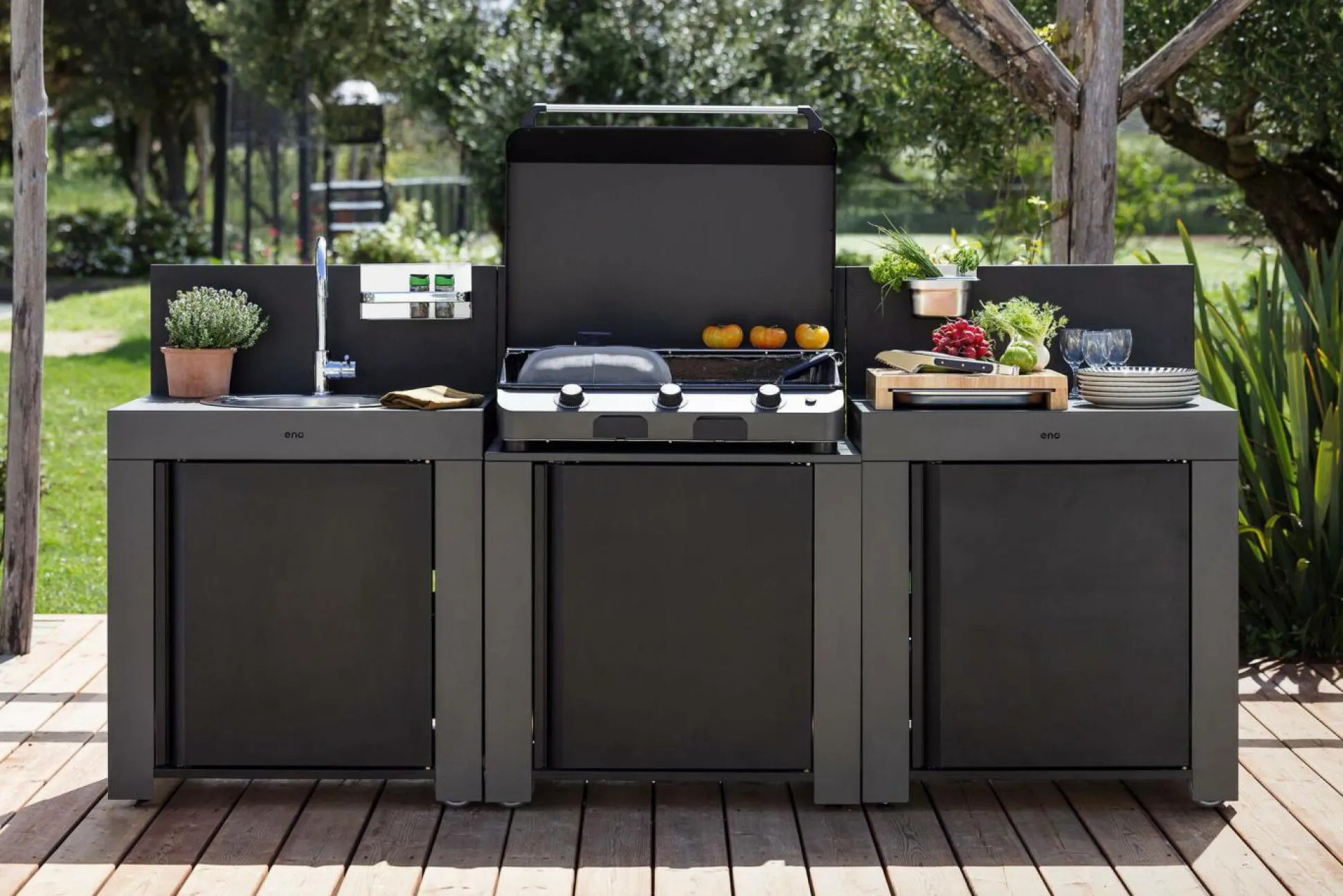 ENO Plancha Fusion Gaz 75 - Acier Gris