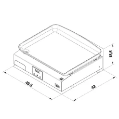 ENO Plancha Initial Électrique 50 en Inox