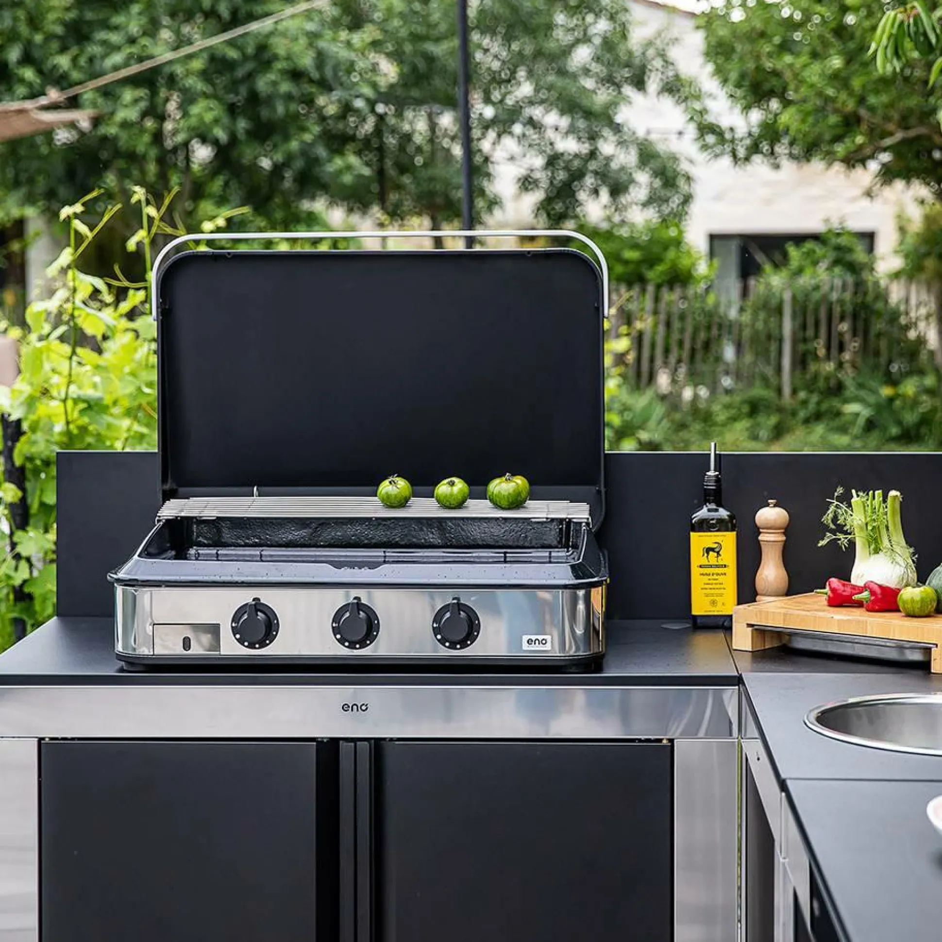 ENO Plancha sign Gaz 80 en Inox