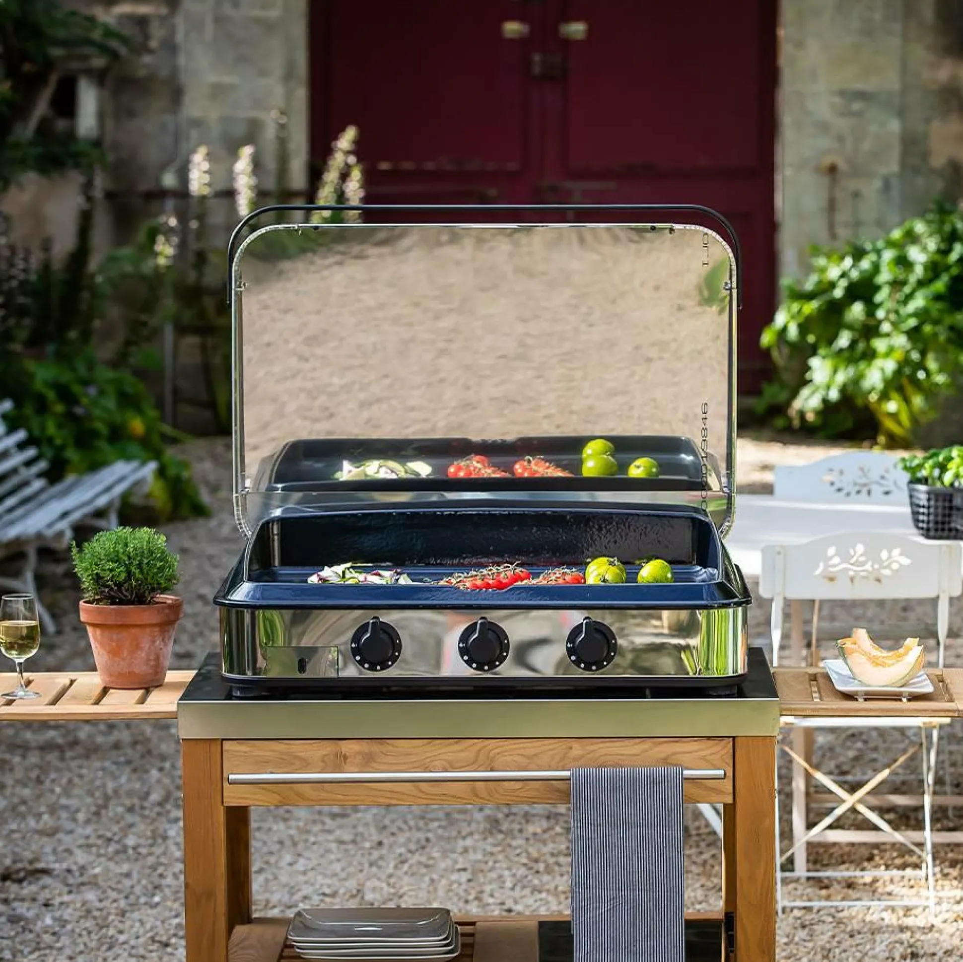 ENO Plancha sign Gaz 80 en Inox