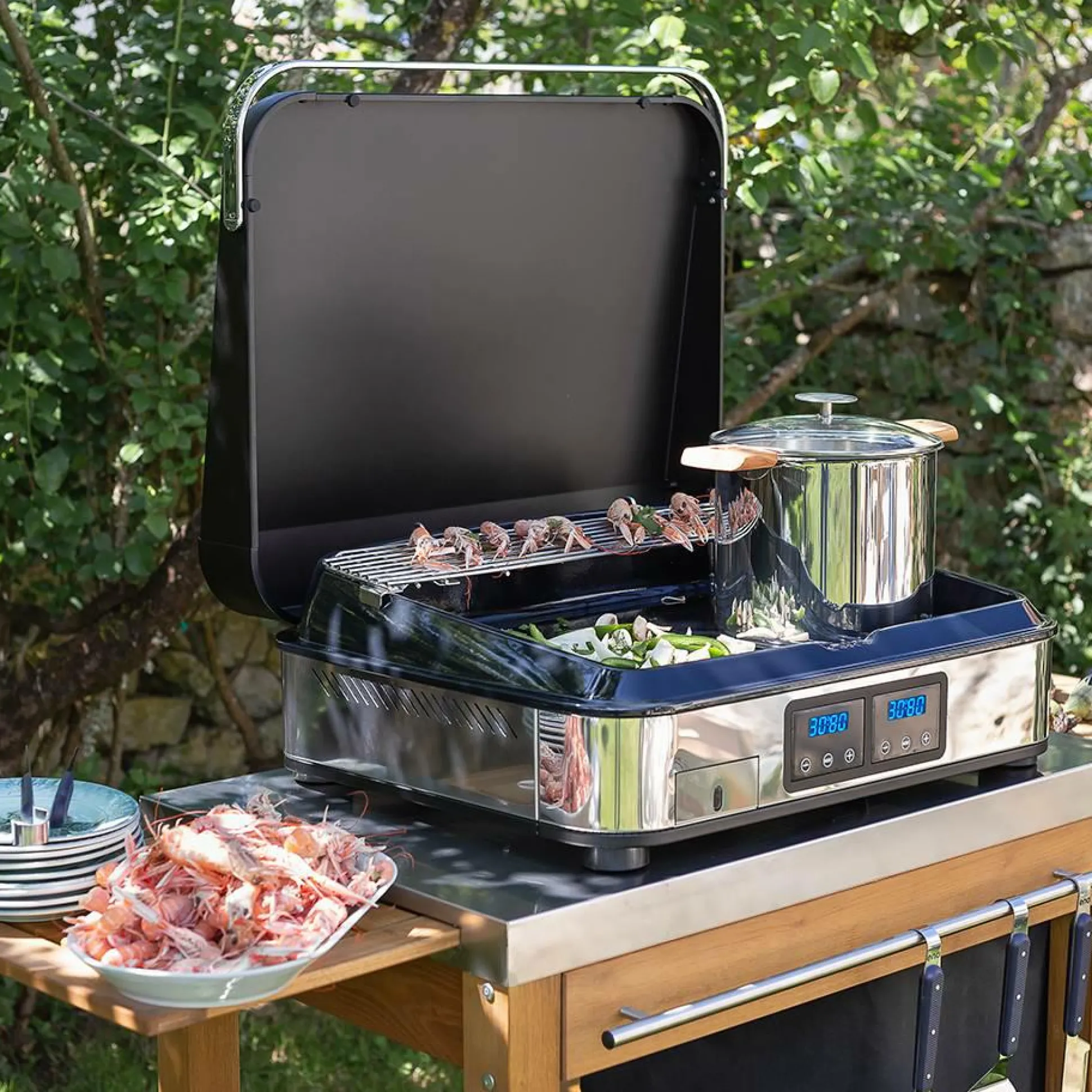 ENO Plancha sign Électrique 65 en Inox