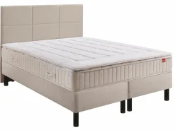 EPEDA Ensemble 5 en 1 Boxspring Enchanteur - Lin - 2 x 90 x 200 cm