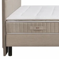 EPEDA Ensemble 5 en 1 Boxspring Enchanteur - Lin - 2 x 100 x 200 cm