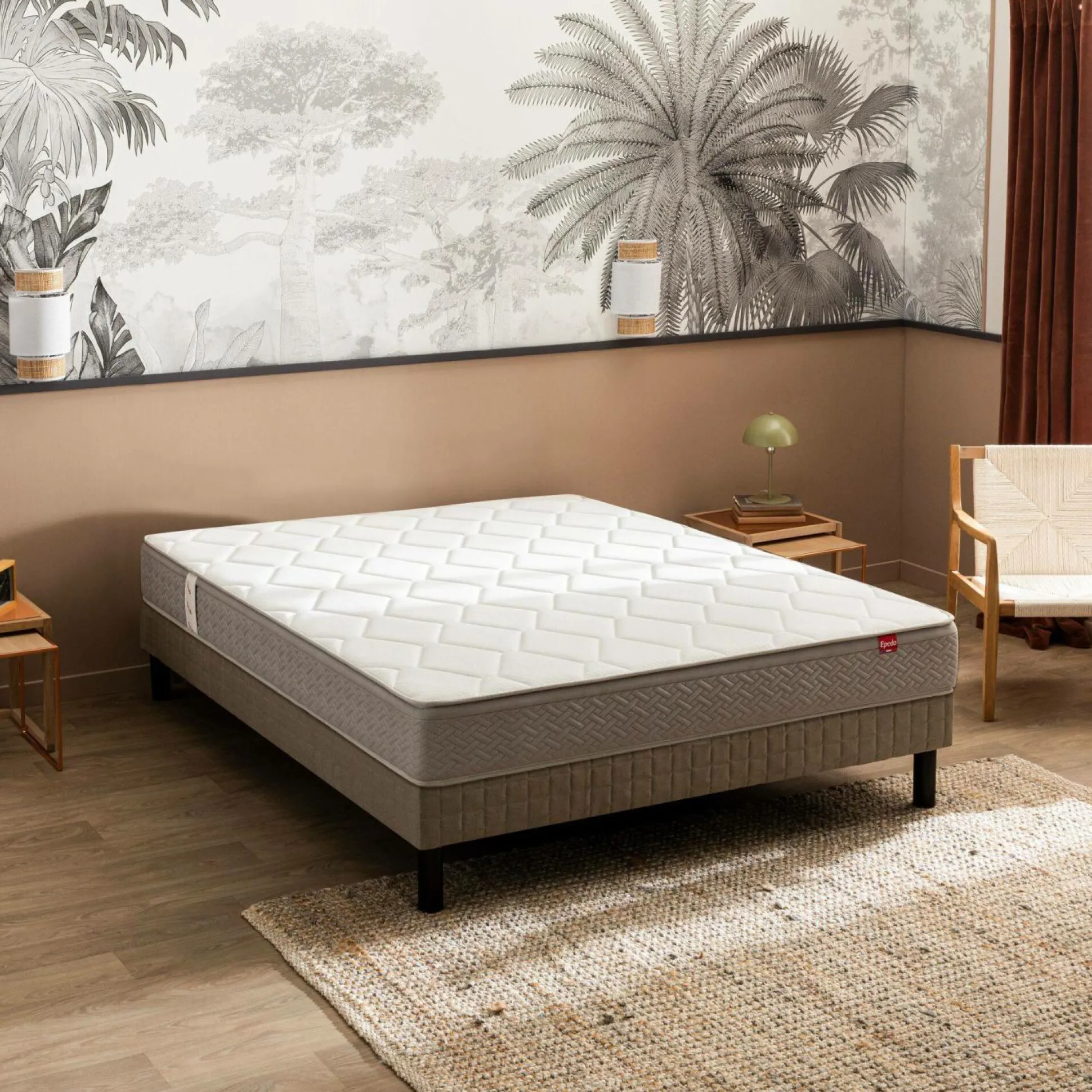 EPEDA Ensemble sommier et matelas Itinéraire 2 - 120 x 200 cm