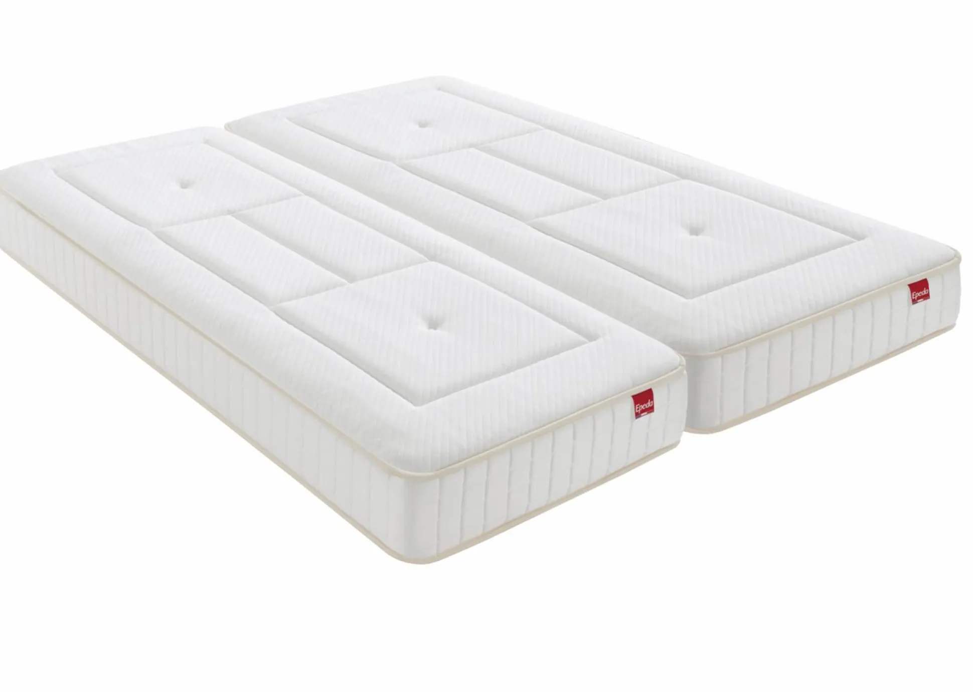 EPEDA Matelas ressorts ensachés 22,5cm Balade Enveloppant - 2 x 90 x 200 cm