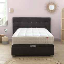 EPEDA Sommier coffre 34 cm Hercule - Gris Béton - 2 x 90 x 200 cm