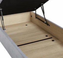 EPEDA Sommier coffre 34 cm Hercule - Gris Souris - 140 x 190 cm