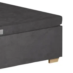 EPEDA Sommier coffre 34 cm Hercule - Gris Béton - 90 x 200 cm