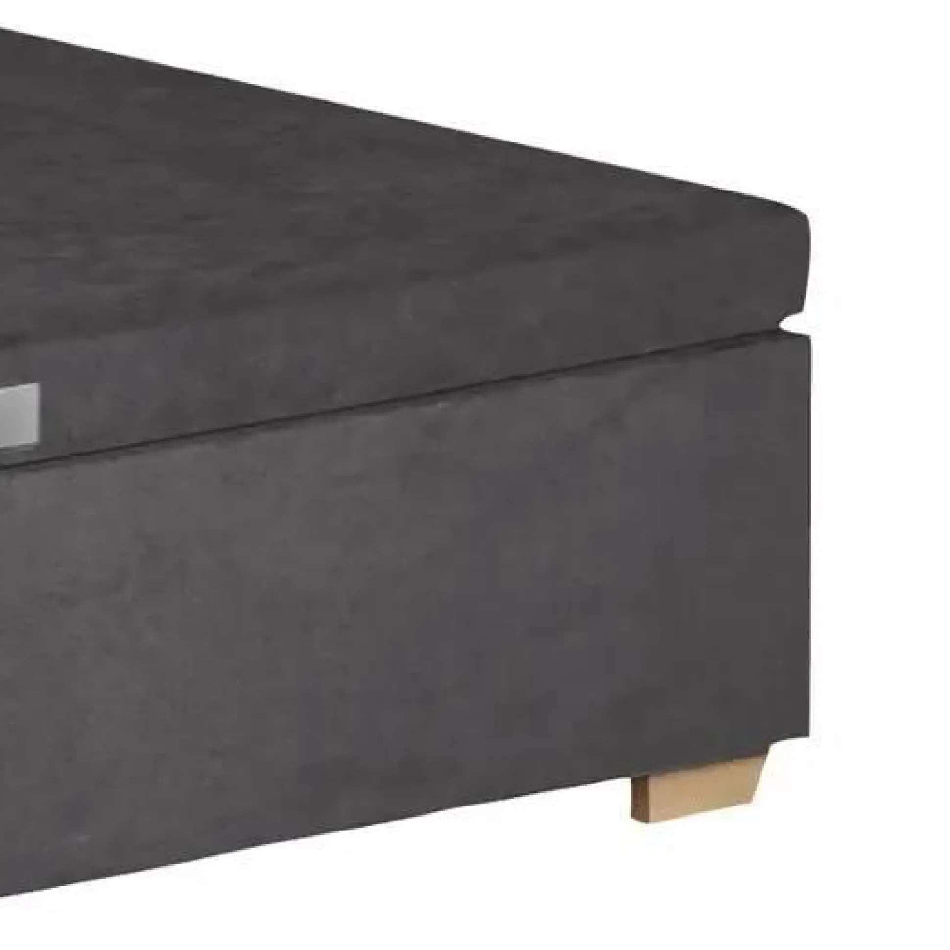 EPEDA Sommier coffre 34 cm Hercule - Gris Béton - 90 x 200 cm