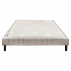EPEDA Sommier tapissier à lattes 15 cm Nature - Gris Foncé - 100 x 190 cm