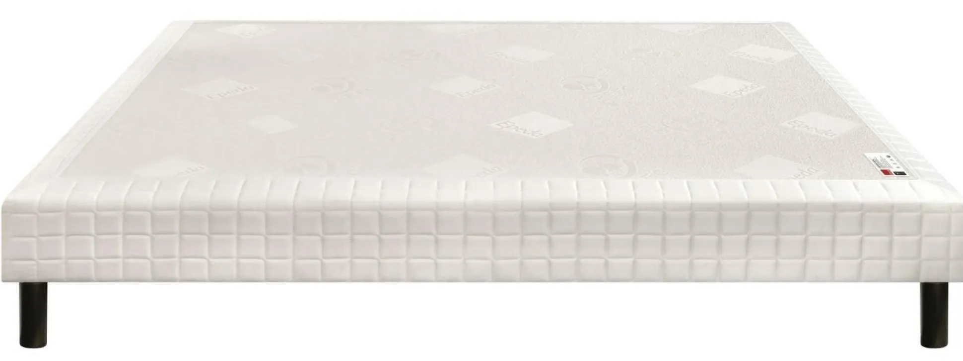 EPEDA Sommier tapissier à lattes 15 cm Nature - Ecru - 100 x 200 cm